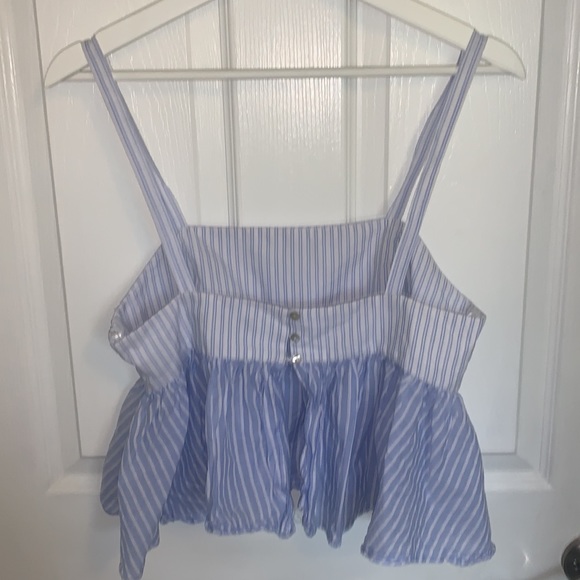 Zara Blue and White Striped Tank Too - Picture 3 of 4